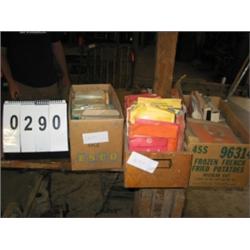 COLLECTIBLE CARBURETOR PARTS AND GASKETS 5 BOXES AND BUCKET