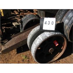 COLLECTIBLE HOUSE MOVING DOLLIES OLD TRUCK WHEELS
