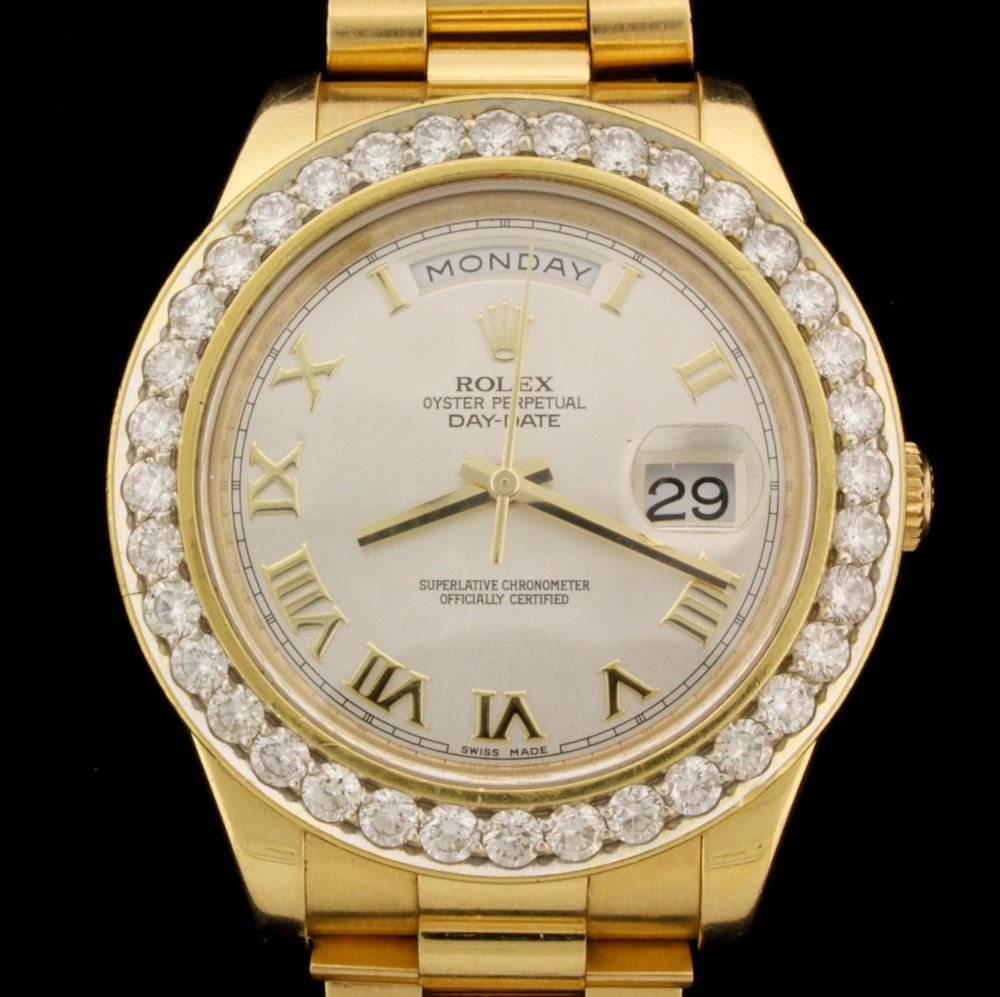 ROLEX: One Men's 18ky Rolex Oyster Perpetual DayDate President Watch ...