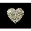 Image 3 : NECKLACE:  [1] Platinum oval rolo chain necklace with a center setting set with a heart shaped diamo