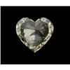 Image 4 : NECKLACE:  [1] Platinum oval rolo chain necklace with a center setting set with a heart shaped diamo