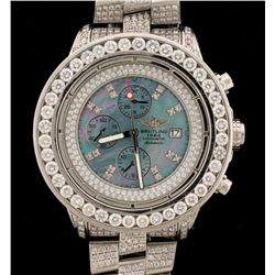 WATCH:  [1] Stainless steel gents Breitling Super Avenger Chronometer Automatic watch with an afterm