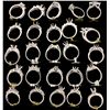 Image 2 : RINGS: [17] 18KWG assorted semi-mount, rings, set with diamonds, approx. 10.74 cttw., good/ G-I /VS-
