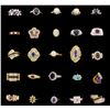Image 1 : RINGS: [15] 14KY & WG assorted rings, set with diamonds, approx. 7.98 cttw., fair-good/ H-J/ VS-I, c