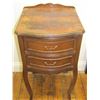 Image 4 : Furniture (1): French style night stand, veneer is missing on top. (poor condition) 27.5" x 15" x 14