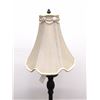 Image 6 : Furniture (1): Brushed silver tone torchier lamp 72.75" high, dented base, switch broken. Furniture 
