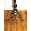 Image 7 : Furniture (1): Brushed silver tone torchier lamp 72.75" high, dented base, switch broken. Furniture 