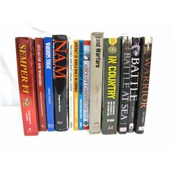 Misc. Personal Property (13): large coffee table-type books on combat and warfare, Vietnam, 3 from R