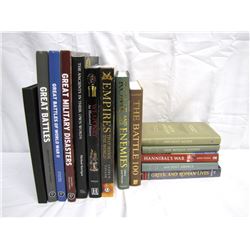 Misc. Personal Property (14): military books, Greeks and Romans, ancient empires, great battles, wea