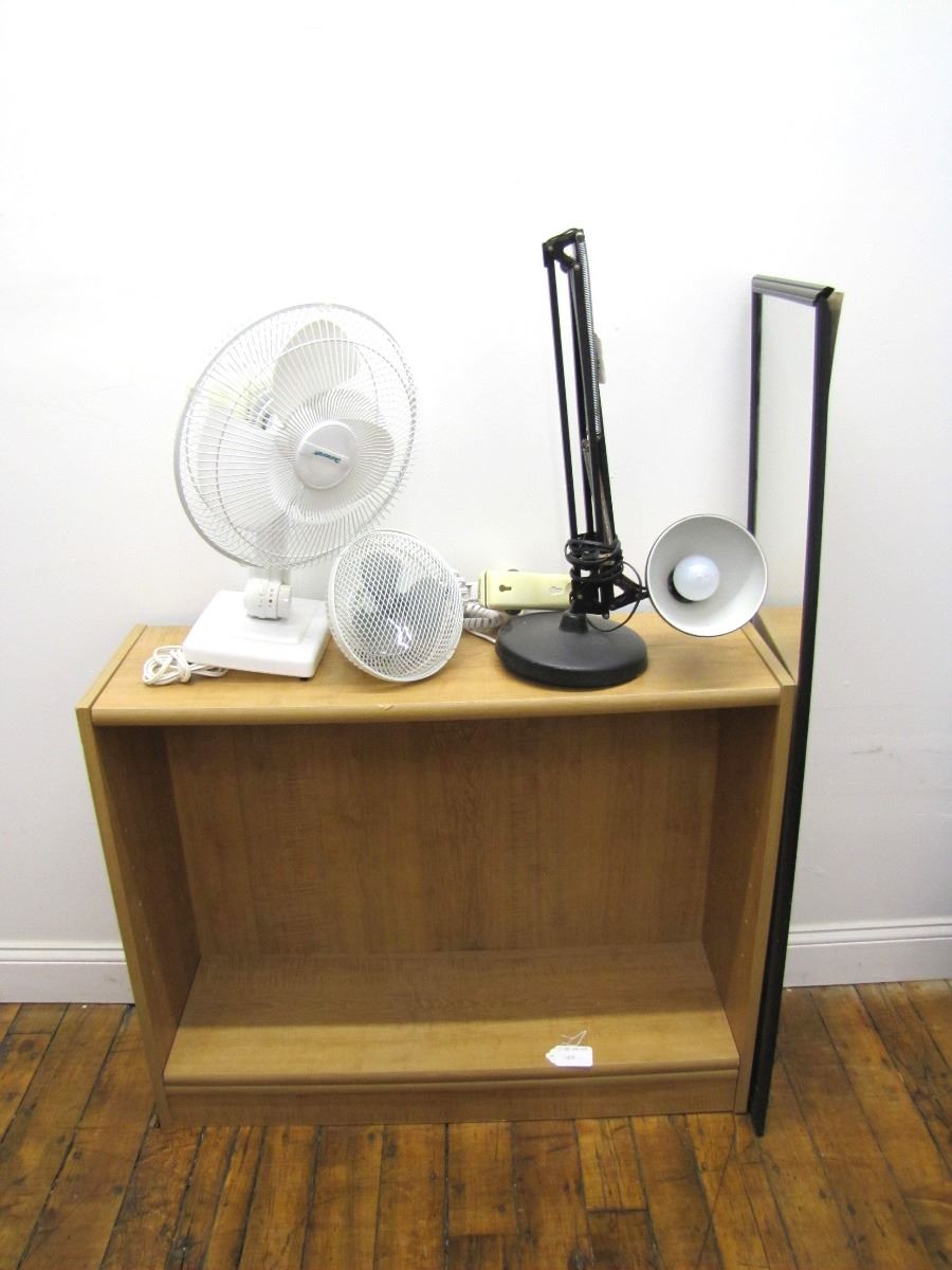Furniture (2) small Holmes clipon fan, Duracraft oscillating fan