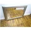 Image 1 : Furniture (1): Decorative silver leaf frame mirror – 33" x 44"