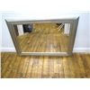 Image 3 : Furniture (1): Decorative silver leaf frame mirror – 33" x 44"
