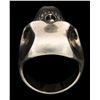 Image 2 : RING:  [1] Sterling silver 'Psycho Killer Skull' ring by Crazy Pig Designs in England; size 11; 30.2