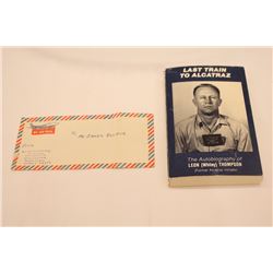 Book-Last train to Alcatraz - Autographed to Bulger from Author, Business Card as bookmark, Handwrit