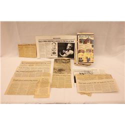 Newspaper clipping regarding indictment of rackteering Newspaper clipping regarding fifth Trooper fa