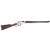 Image 1 : Henry H004SV Silver Boy Lever 17 HMR 20.0" 12+1  Walnut Stk  Silver Receiver