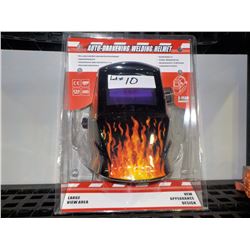 AUTO-DARKENING WELDING HELMET