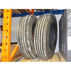 QTY 2, BRIDGESTONE 225/70R/19.5 TIRES