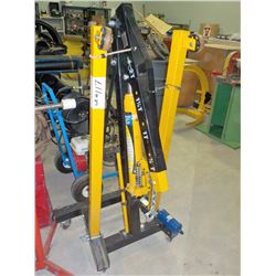 2TON FOLDING QUICK LIFT SHOP CRANE, MOTOR HOIST, CHEERY PICKE