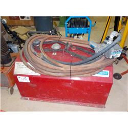 DESJARDINS MOBILE DIESEL FUEL TANK, 12VOLT PUMP, FM-530 FUEL METER