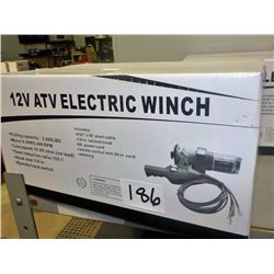 12VOLT ATV ELECTRIC WINCH WITH REMOTE
