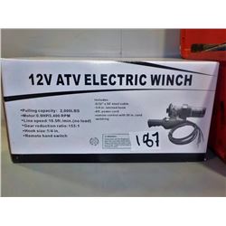 12VOLT ATV ELECTRIC WINCH WITH REMOTE