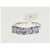 Image 1 : #13-STERLING SILVER TANZANITE & DIAMOND RING