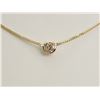 Image 2 : #18-10K GOLD SOLITAIRE DIAMOND (0.26 CT) NECKLACE