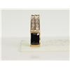 Image 1 : #42-14K GOLD 8 DIAMONDS & TOURMALINE PENDANT