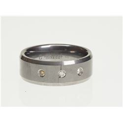 #43-TUNGSTEN 3 DIAMONDS RING