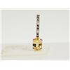 Image 1 : #48-10K WHITE GOLD CITRINE & DIAMOND PENDANT