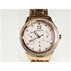 #49-CITIZEN ECO-DRIVE LADIES WATCH WITH CUBIC