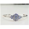Image 1 : #6-STERLING SILVER TANZANITE BANGLE