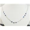 Image 1 : #8-10K GOLD SAPPHIRE & DIAMOND NECKLACE