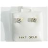 Image 1 : #17-14K GOLD DIAMOND EARRINGS