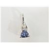 Image 1 : #19-14K GOLD TANZANITE & DIAMOND PENDANT