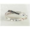 Image 2 : #20-14K GOLD BLACK & WHITE DIAMOND RING