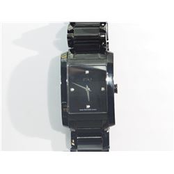 #25-MOVADO ESQ DIAMOND RECTANGULAR BLACK