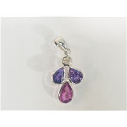 #26-14K GOLD FANCY COLOUR SAPPHIRE & DIAMOND