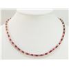 Image 1 : #27-STERLING SILVER RUBY & SAPPHIRE NECKLACE