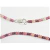Image 2 : #27-STERLING SILVER RUBY & SAPPHIRE NECKLACE