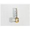 Image 1 : #36-10K GOLD CITRINE & DIAMOND PENDANT