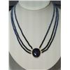 Image 1 : #37-14K GOLD SAPPHIRE NECKLACE