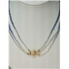 Image 2 : #37-14K GOLD SAPPHIRE NECKLACE