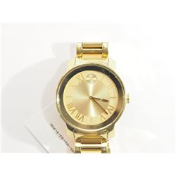 #46-MOVADO BOLD GOLD TONE UNISEX QUARTZ WATCH