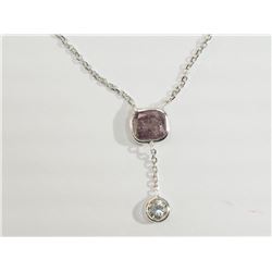 #48-14K GOLD PINK DIAMOND & WHITE DIAMOND