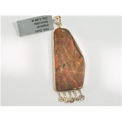 #50-14K GOLD LARGE REVERSIBLE IMPERIAL AMMOLITE