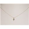 Image 1 : #7-14K YELLOW GOLD CROSS NECKLACE