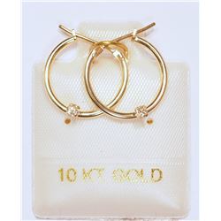 #10-14K YELLOW GOLD DIAMOND EARRINGS