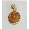 Image 1 : #12-14K YELLOW GOLD OPAL PENDANT